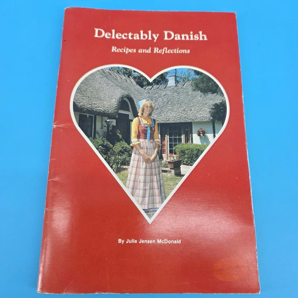 Delectably Danish Recipes and Reflections Julie Jensen McDonald Cookbook Vintage